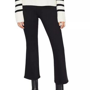 FRAME The Jetset High Rise Crop Bootcut Jeans in Sheen Noir US XS